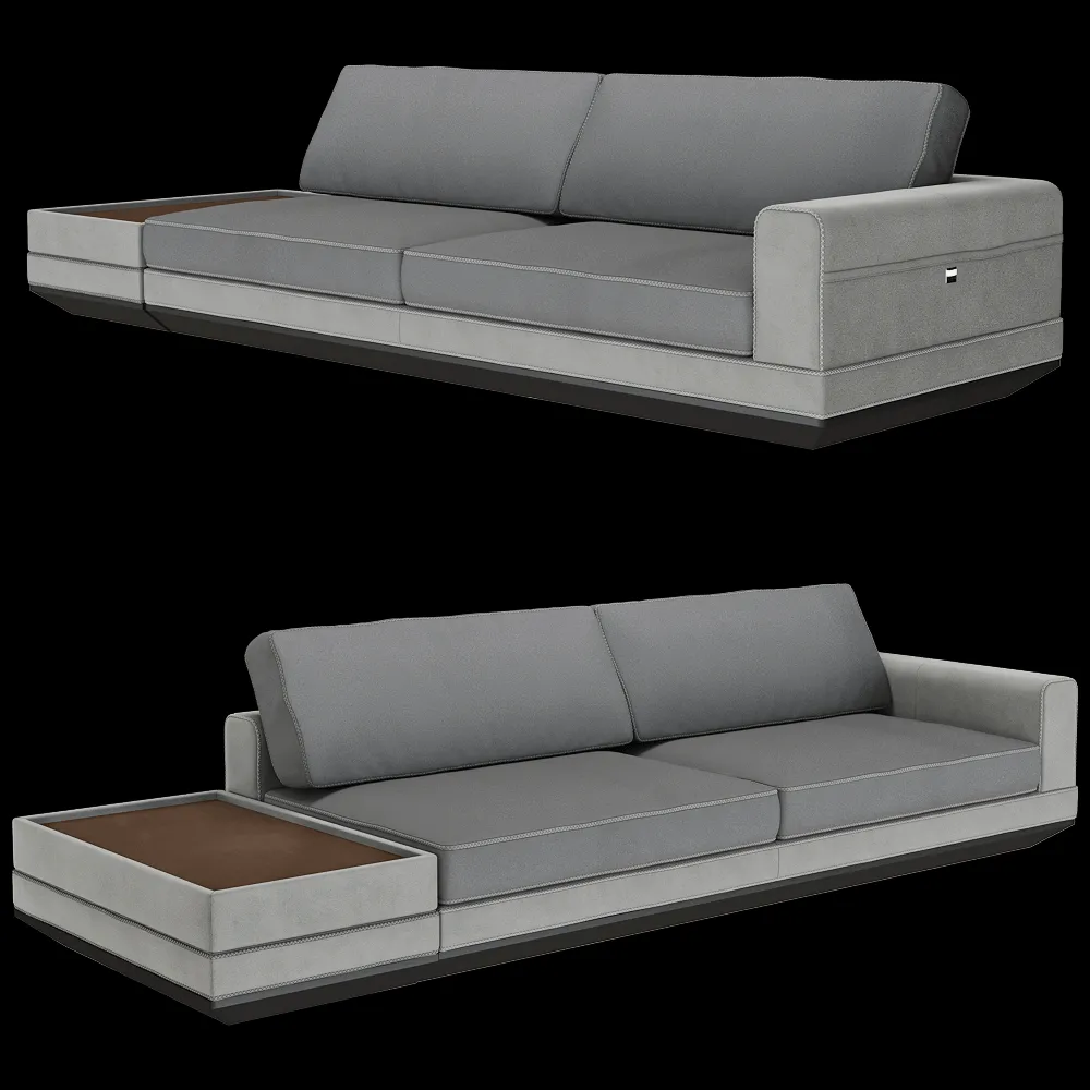 CPRN HOMOOD – Sofa with side table Art.D664/666 3ds Max