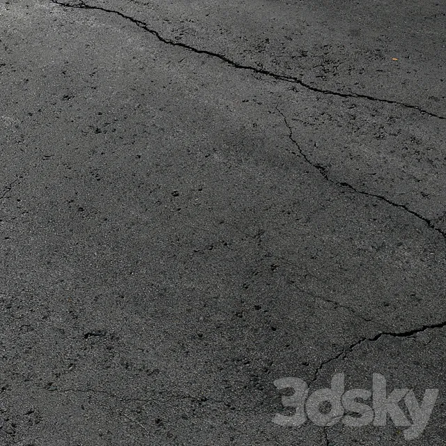 Cracked asphalt 2 3ds Max