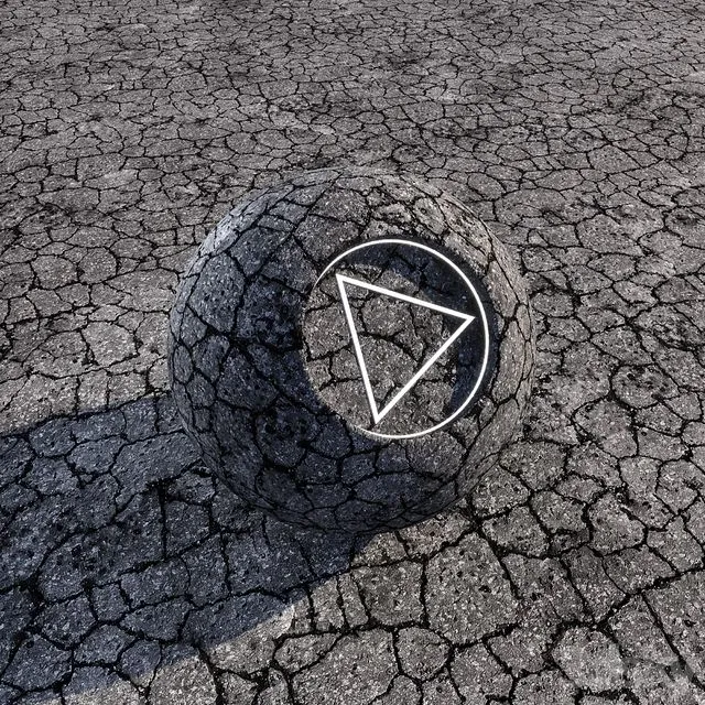 Cracked Asphalt 3dsMax Model