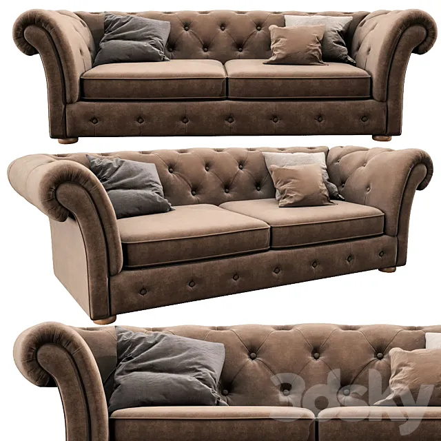 Cranbrook chesterfield 3 seater 3DSMax File