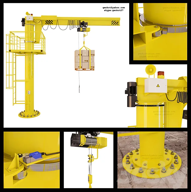 Crane console 3DS Max Model