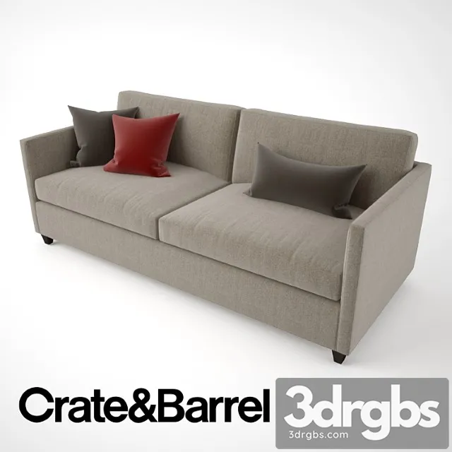 Crate And Barrel Dryden Apartment Sofa 3dsmax Download