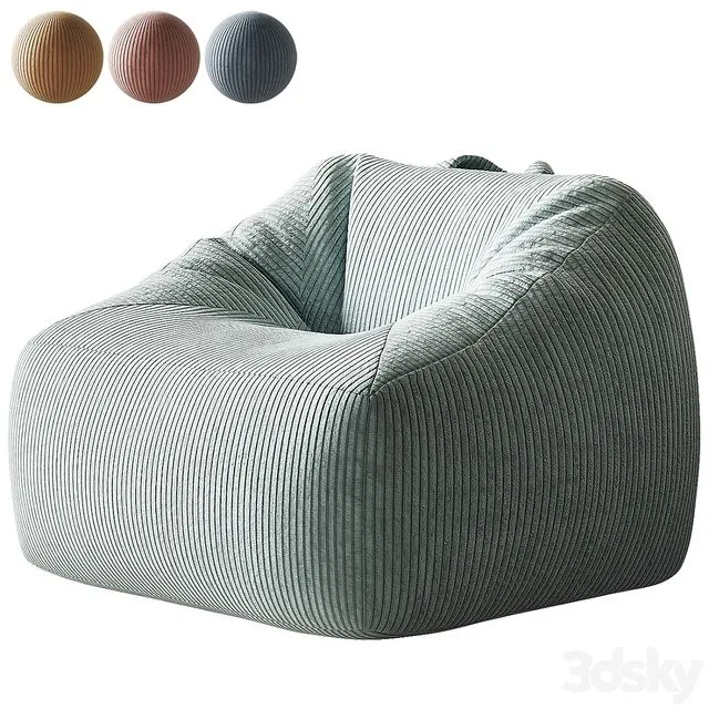 Crate and Barrel Kids Lounge Chair 3dsMax Model