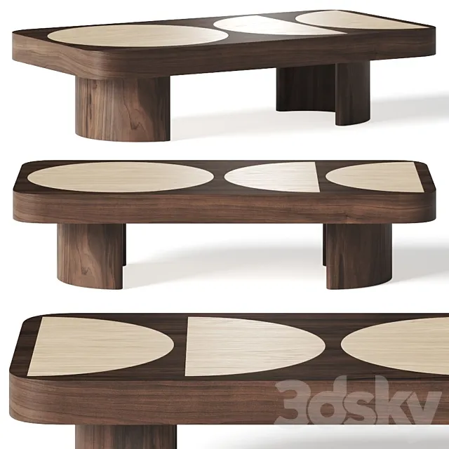 Crate and Barrel Lane Coffee Table 3DSMax File