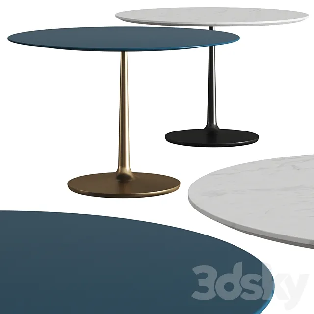 Crate and Barrel Nero Dining Table 3DS Max Model