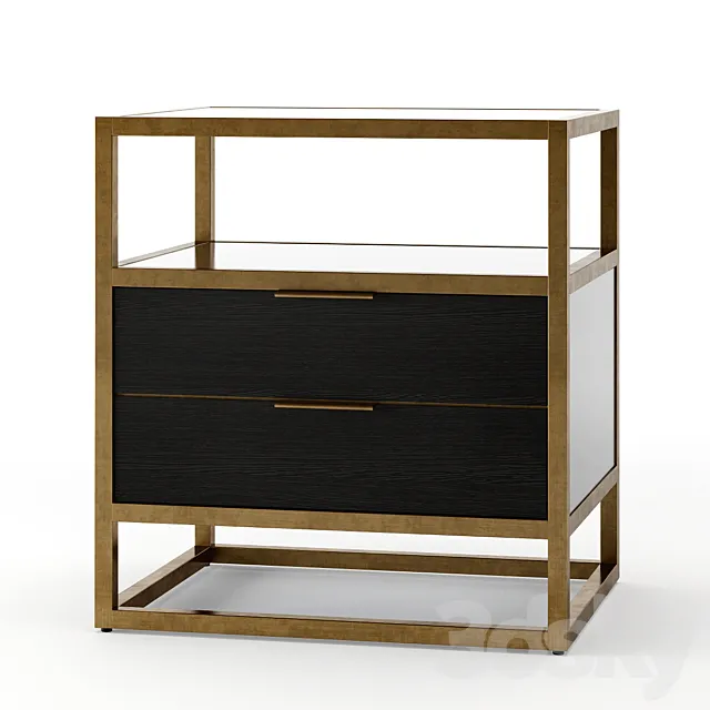 Crate and Barrel Oxford Nightstand 3ds Max