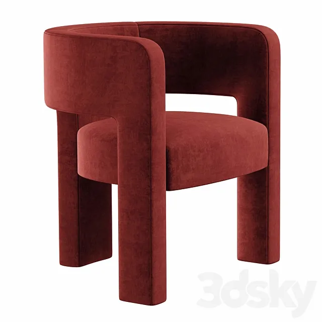 Crate and Barrel – Sculpt Chair 3ds Max