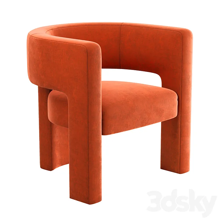 Crate and Barrel – Sculpt Chair 3DS Max