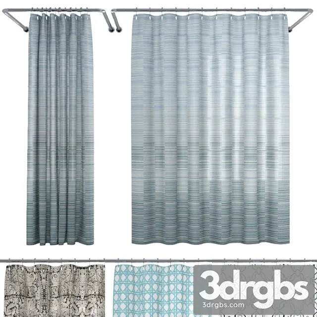 Crate And Barrel Shower Curtain Collection 1 3dsmax Download