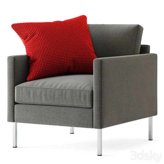 Crate and Barrel Studio Series Customizable Chair 3dsMax Model