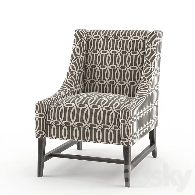 Crate & Barrel Armchair 3DS Max Model