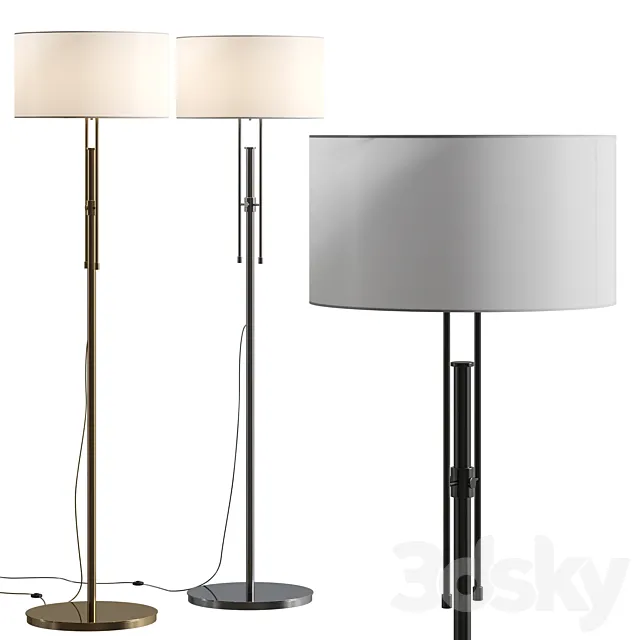 Crate & Barrel Cameron Adjustable Floor Lamp 3ds Max