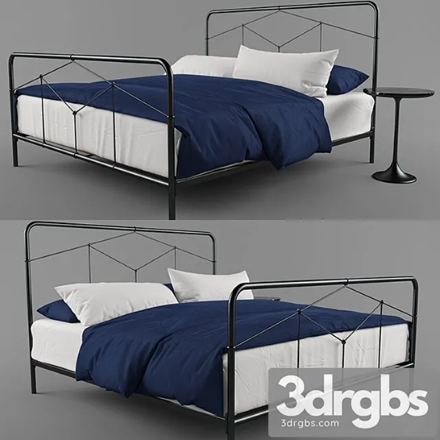 Crate Barrel Casey Iron Bed 2 3dsmax Download