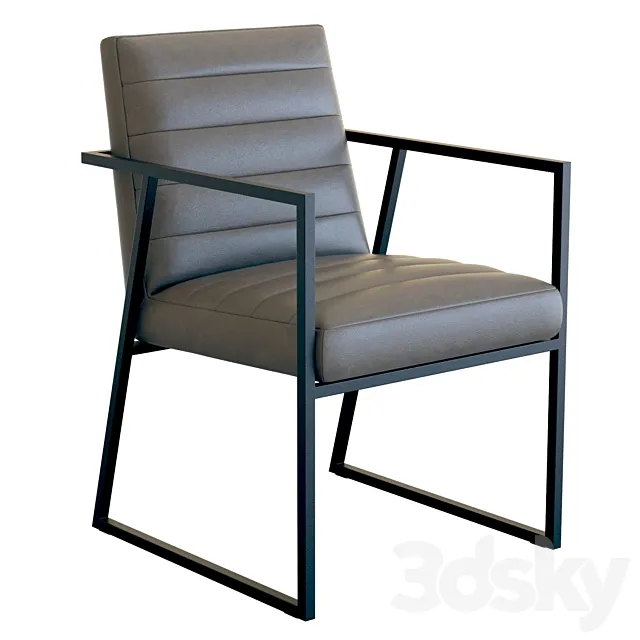 Crate & Barrel Channel Arm Chair 3ds Max