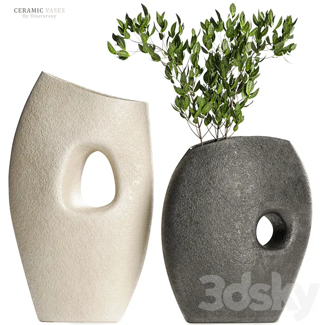 Crate & barrel -Clyborne Ceramic Vases 3ds Max