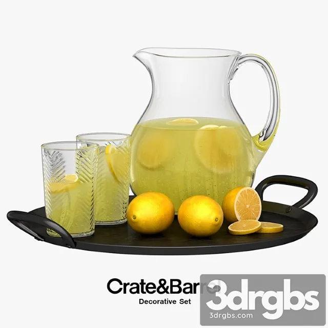 Crate & barrel – decorative set 3dsmax Download