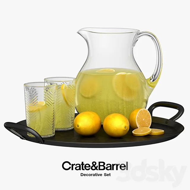 Crate & Barrel – Decorative Set 3DS Max Model