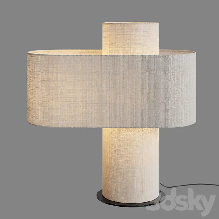 CRATE & BARREL Heron Glowing Table Lamp 3DS Max