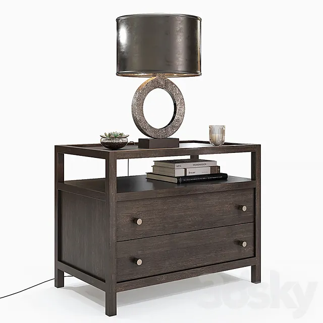 Crate & Barrel – Keane Nightstand 3ds Max