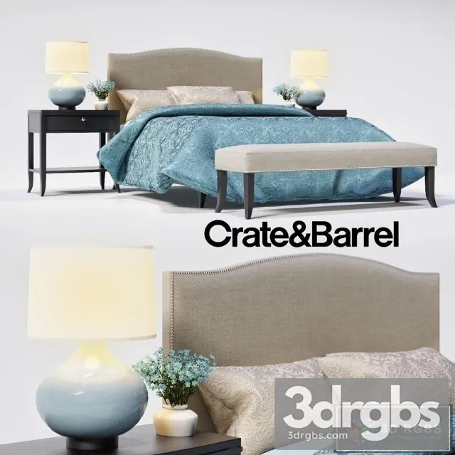 Crate Barrel Luxury Bed 3dsmax Download