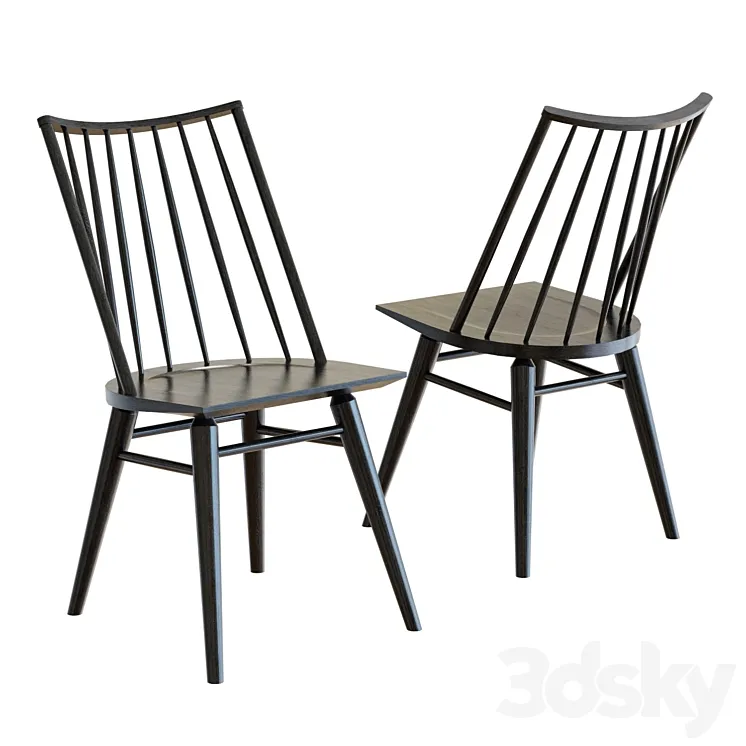 Crate & Barrel Paton Dining Chair 3DS Max Model