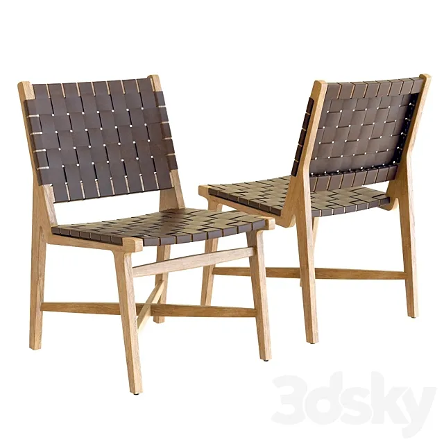 Crate & Barrel Taj Dining Chair 3ds Max