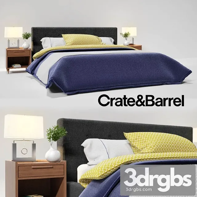 Crate Barrel Tate King Bed 3dsmax Download