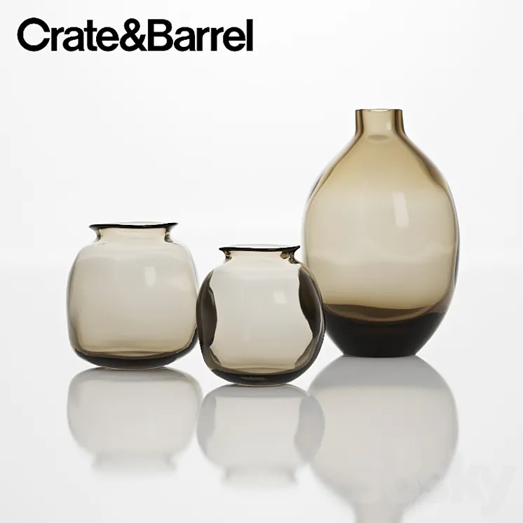 Crate & Barrel Vases 3DS Max