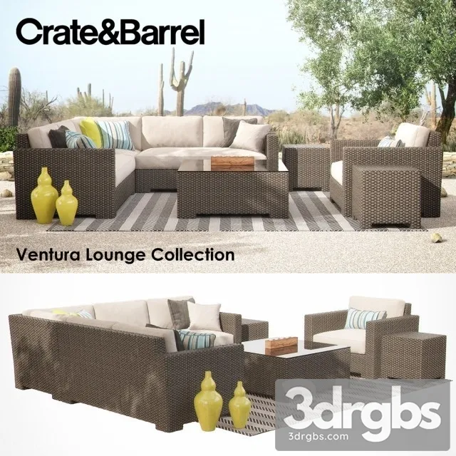 Crate Barrel Ventura Collection Set 3dsmax Download