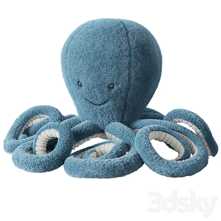 Crate & Kids Jellycat Storm Octopus Large 3DS Max