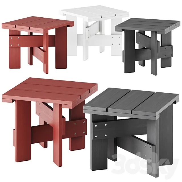 Crate Outdoor Table by Hay 3DS Max Model