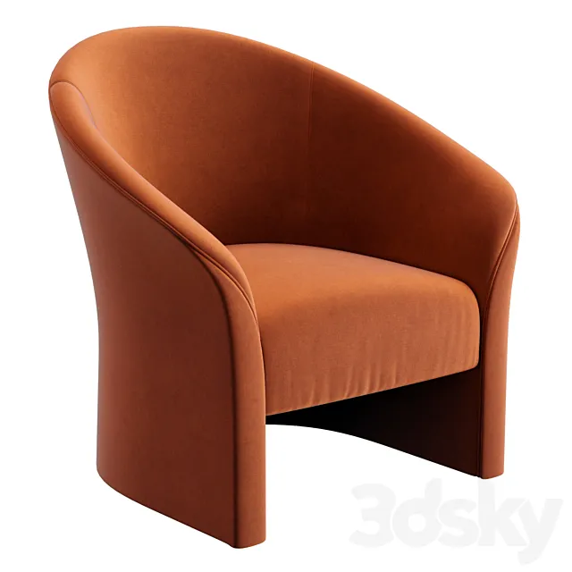 Crate&Barrel Verso Armchair 3ds Max