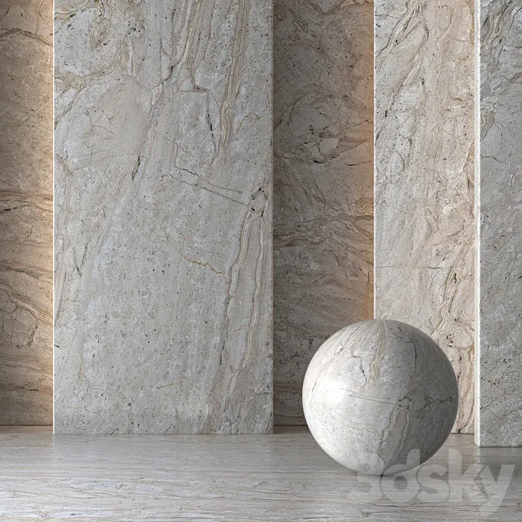 Cream Marble Material 8K (Seamless Tileable) No 101 3DS Max