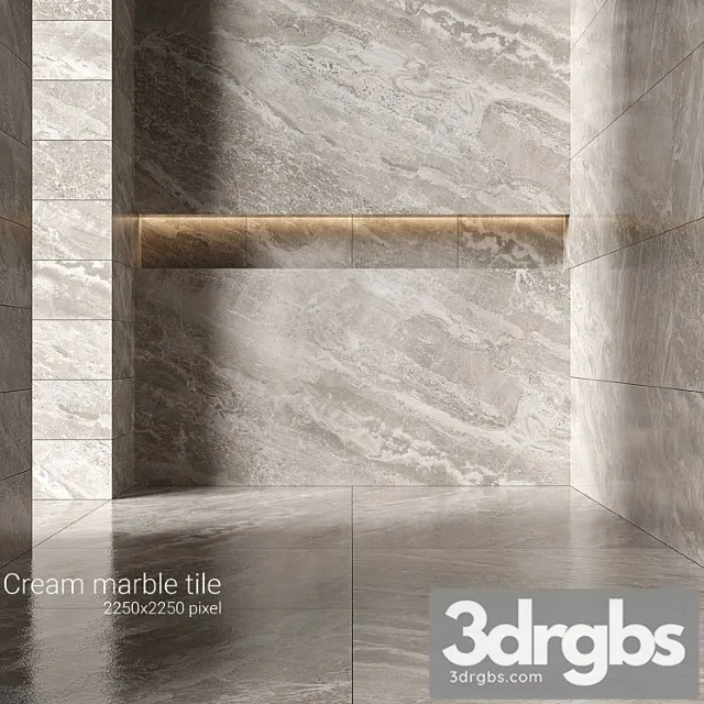 Cream Marble Tiles 3 3dsmax Download