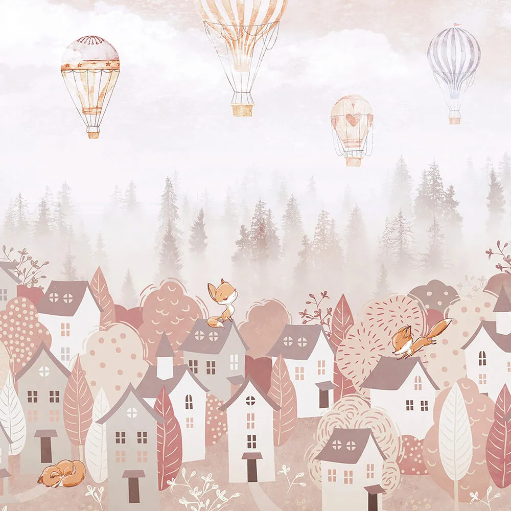 Creativille – Wallpaper 2330 town of foxes 3ds Max