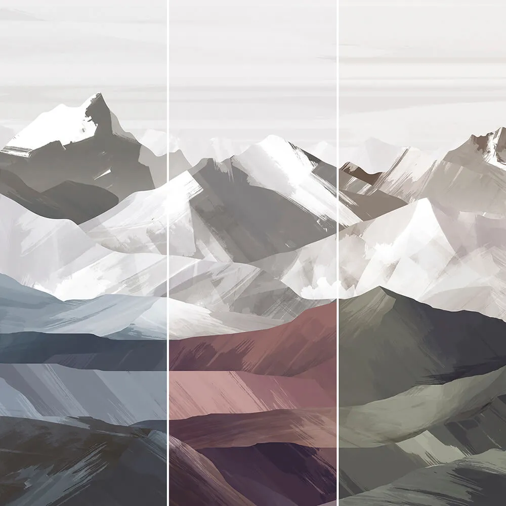Creativille – Wallpaper 2571 brushed art mountains 3ds Max