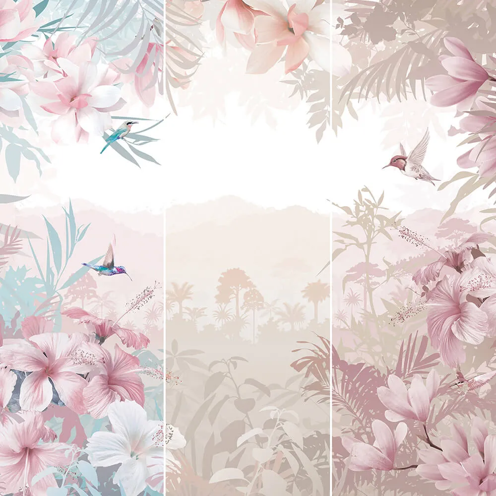 Creativille – Wallpaper 4153 tropical birds and magnolia 3ds Max