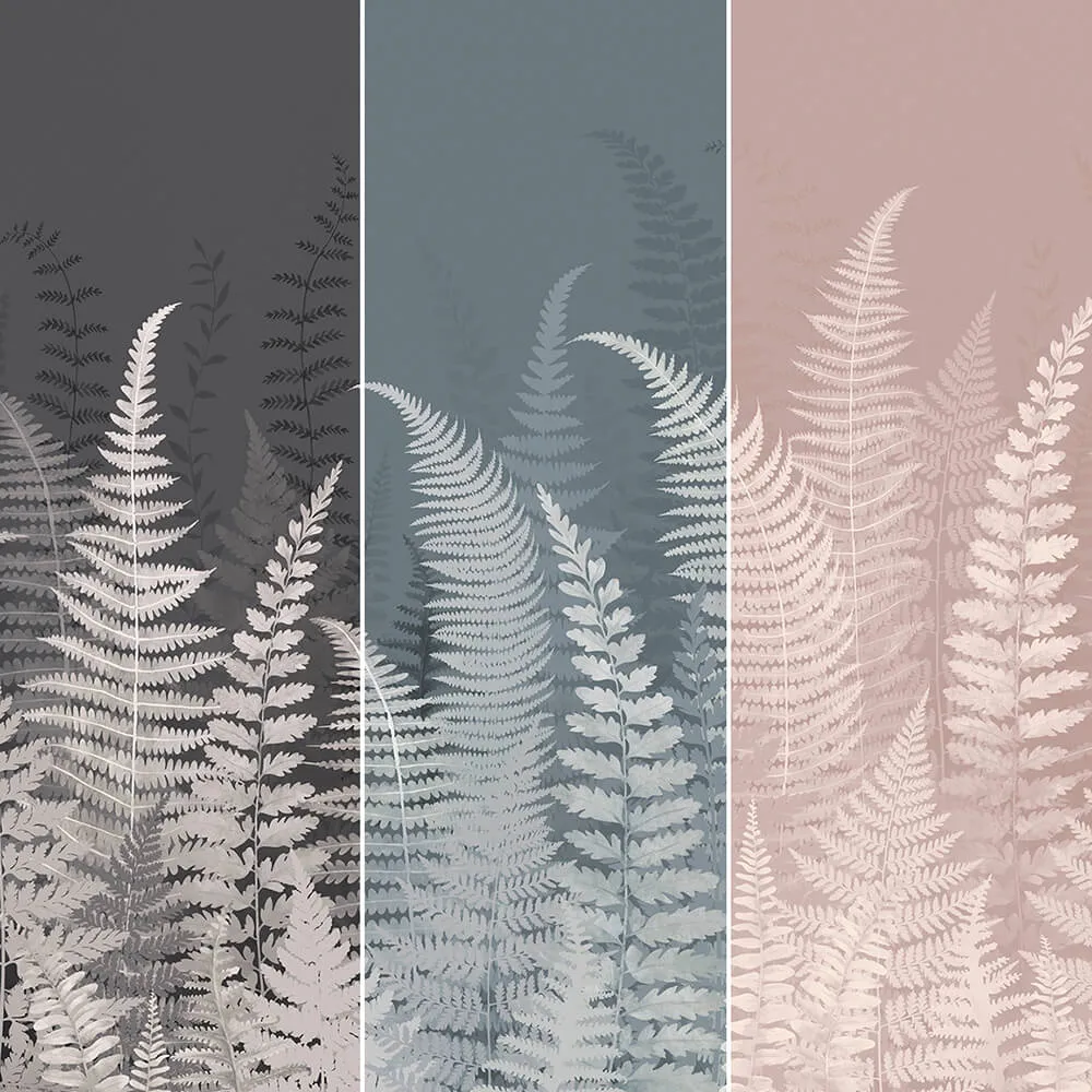 Creativille – Wallpaper 422365 white leaves of fern 3ds Max