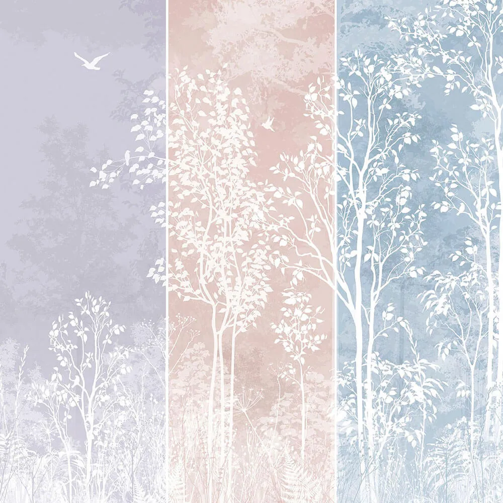 Creativille – Wallpaper 4915 silhouettes of trees 3ds Max