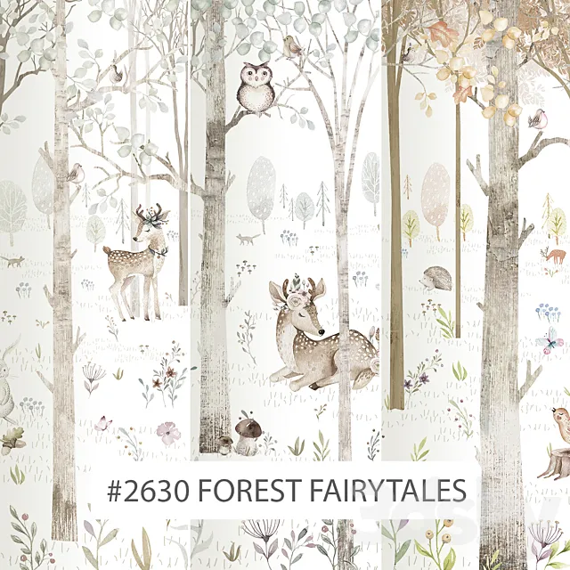 Creativille | wallpapers | 2630 Forest Fairytales 3DS Max Model