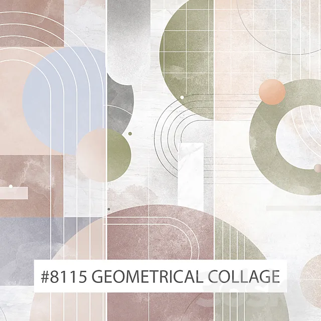 Creativille | Wallpapers | 8115 Geometrical Collage 3DS Max Model