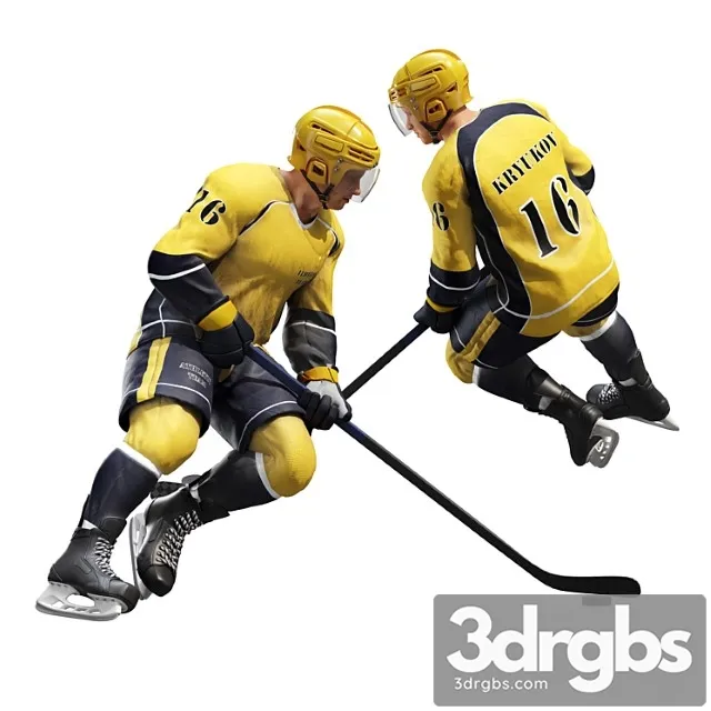 Creature Hockey player. position 1 3dsmax Download