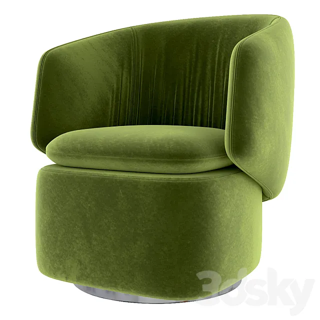 Crescent swivel chair 3DSMax File