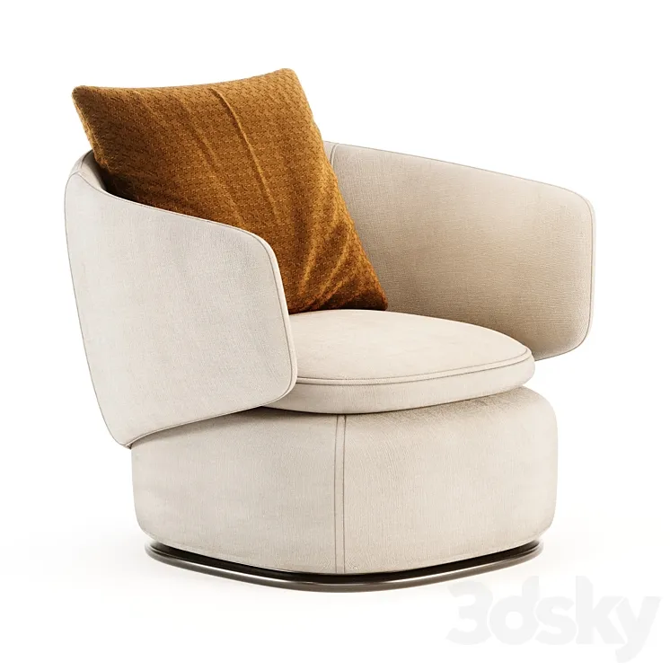 Crescent Swivel Chair 3DS Max Model