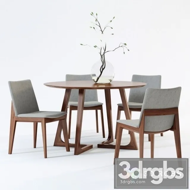 Cress Round Dining Table 3dsmax Download