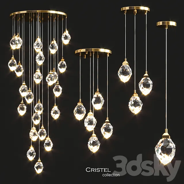 Cristel Chandelier Collection 3ds Max