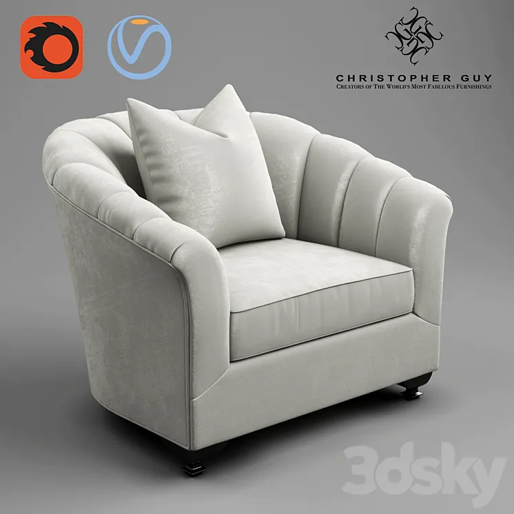 Cristopher guy Misia armchair 3DS Max