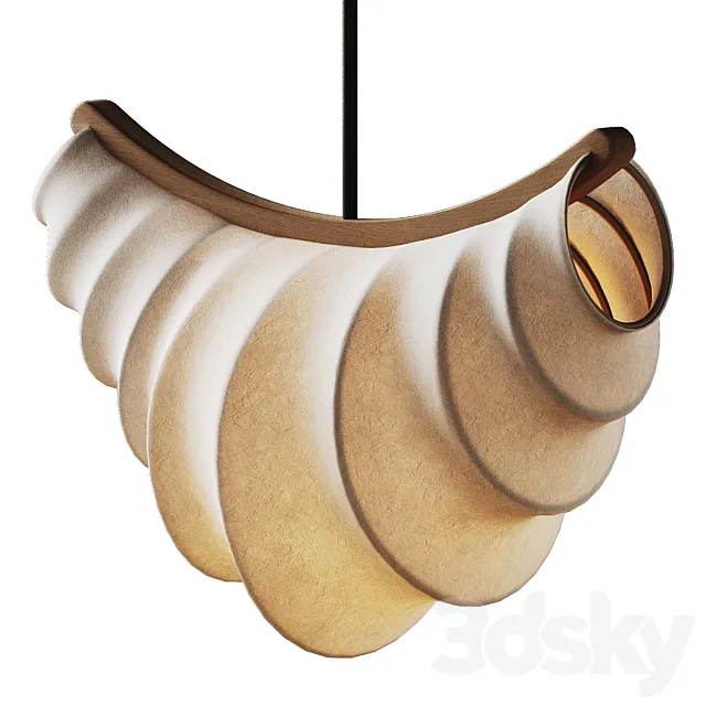 Croissant pendant lamp from helenloom 3ds Max