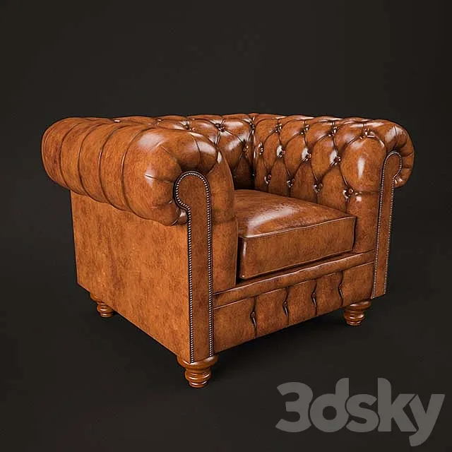 Cromwell Chesterfield Chair 3DSMax File