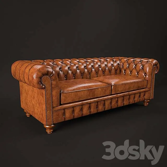 Cromwell Chesterfield Sofa 3DSMax File